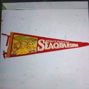 Vtg Seaquarium Miami Florida pennate 1950s-60s